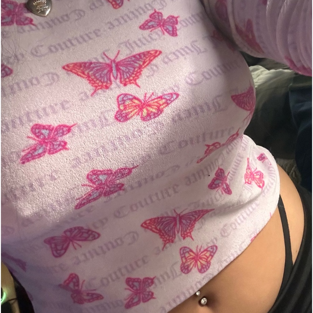 Juicy couture butterfly crop